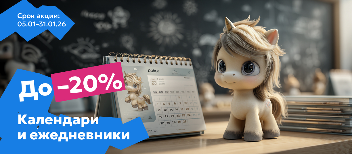 ежедневники 20%